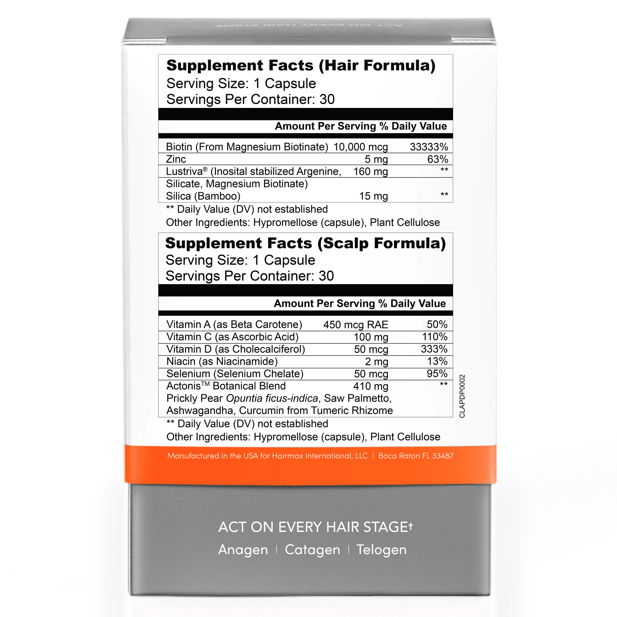 Actonis® Hair & Scalp Dual Action Supplements TV Bundle